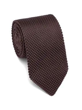 Knit Tie - Brown