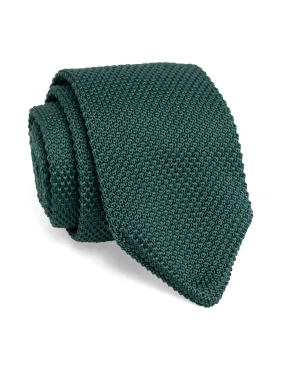 Knit Tie - Emerald Green