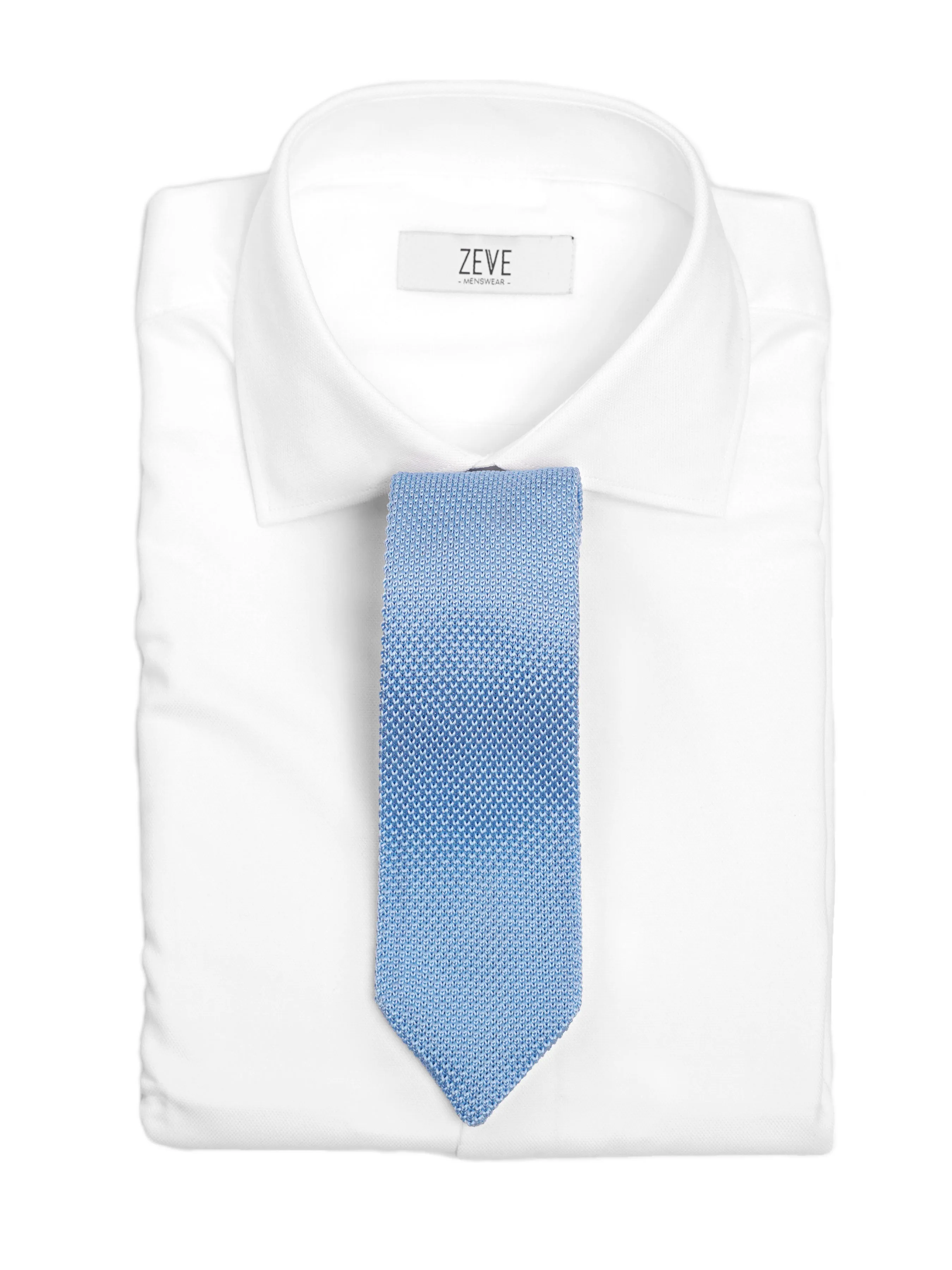 Knit Tie - Sky Blue