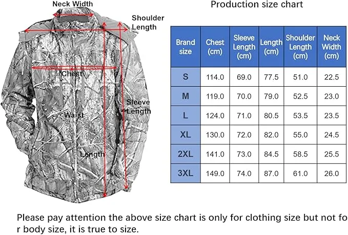 Krumba Mens Camo Hunting Jacket: Winter Insulated Warmer Tactical Windproof Softshell Camping Coat