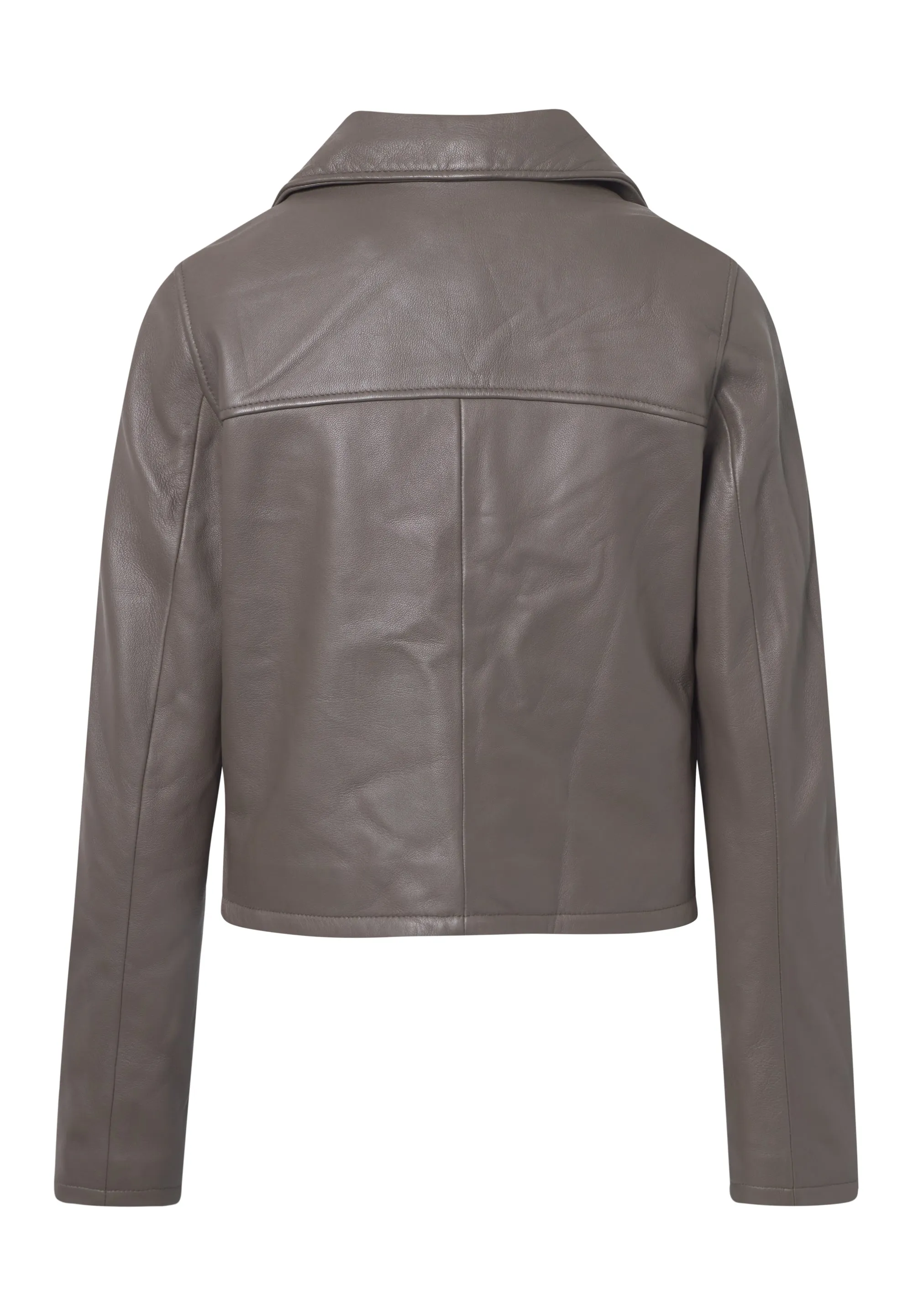 Leather Minimal Biker Jacket