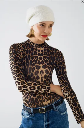 Leopard Animal Print Bodysuit