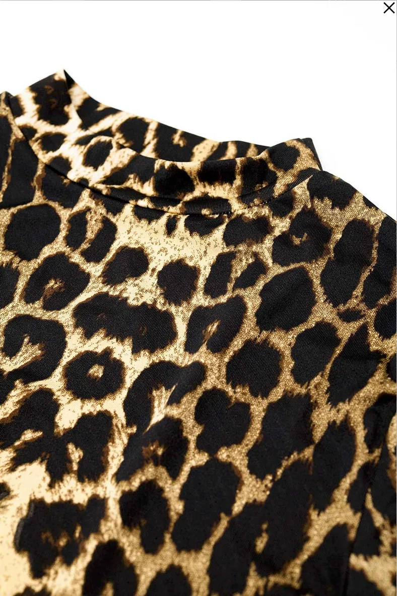 Leopard Animal Print Bodysuit