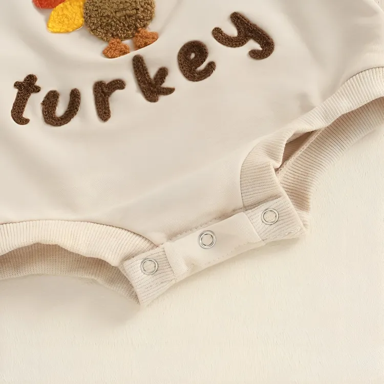 Long Sleeve Little Turkey Baby Sweater Bodysuit