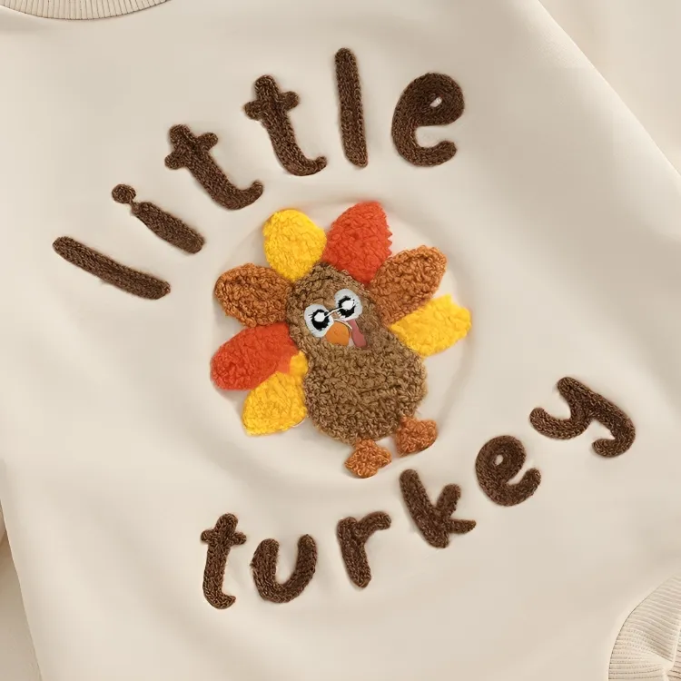 Long Sleeve Little Turkey Baby Sweater Bodysuit