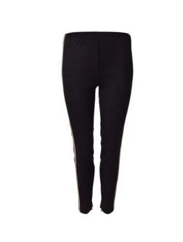 Luisa Cerano T Black Ankle Zip Trousers 678161/2025 001