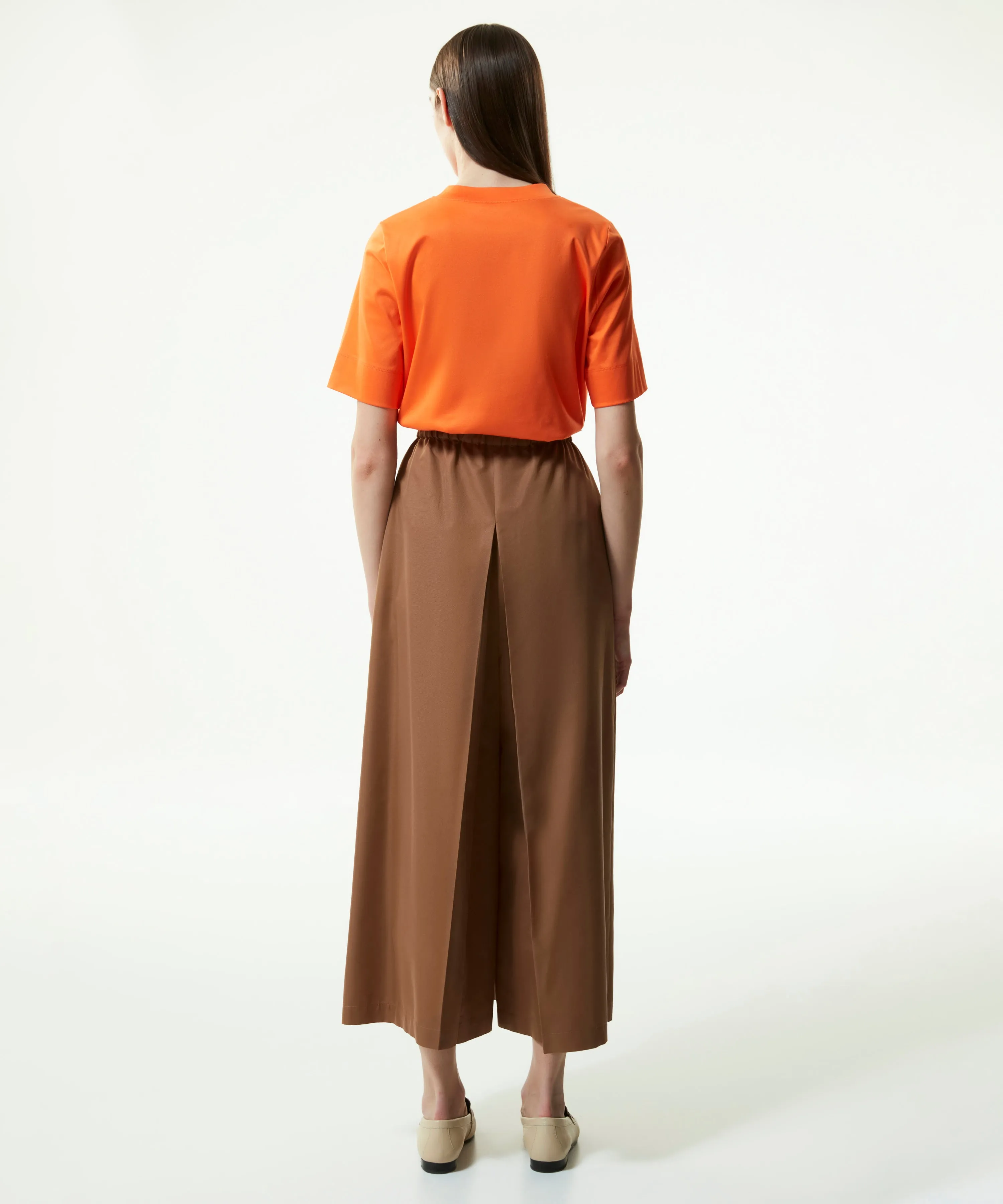 Machka High Waist Skirt Look Trousers Walnut/Taupe