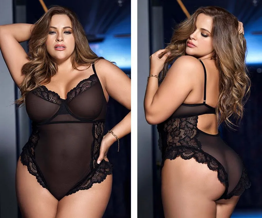 Mapale 8684X Curvy Size Teddy Color Black