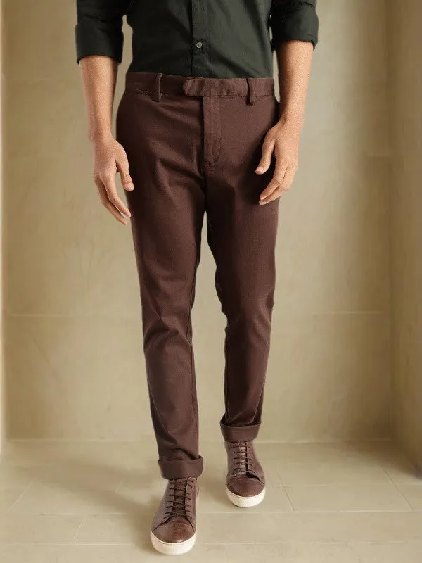 Men Urban Fit Cotton Stretch Trouser