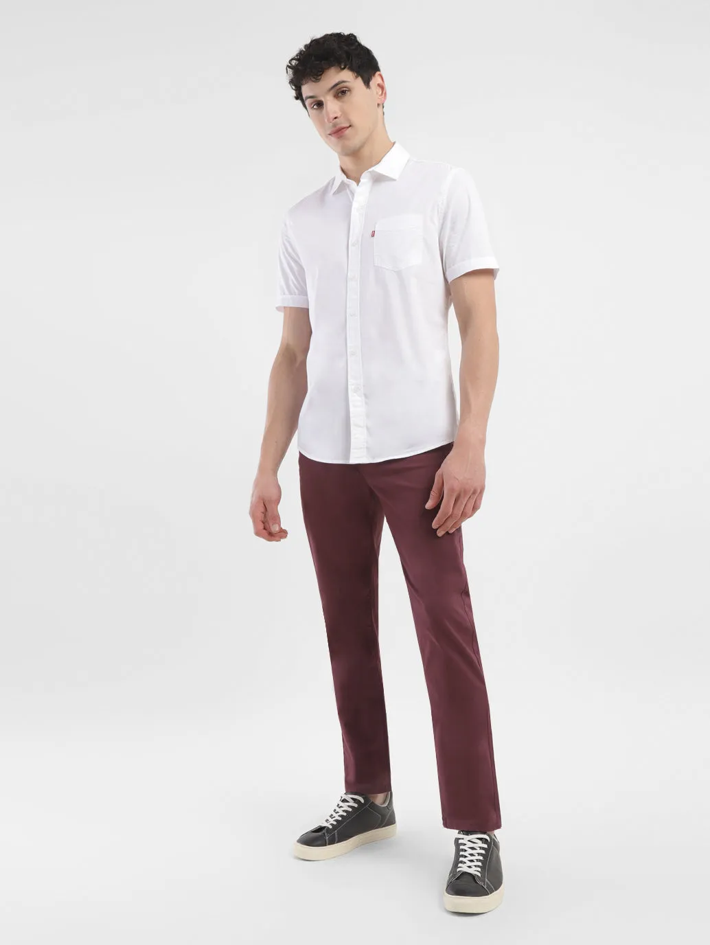 Men's 511 Maroon Slim Fit Chinos