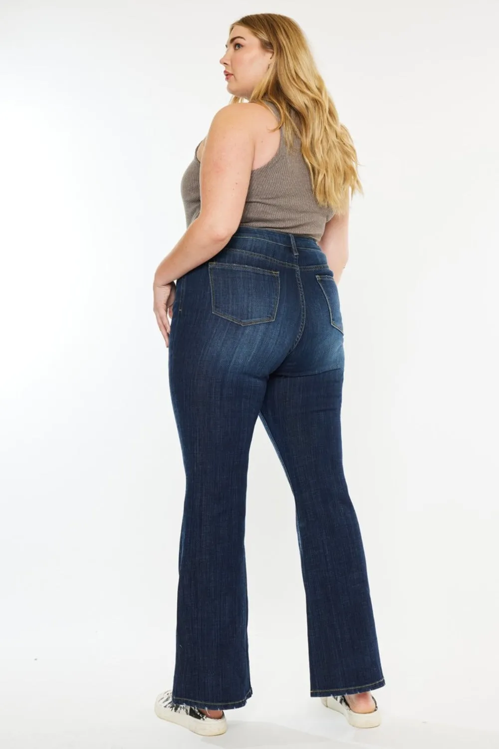 Mid Rise Flare Jeans