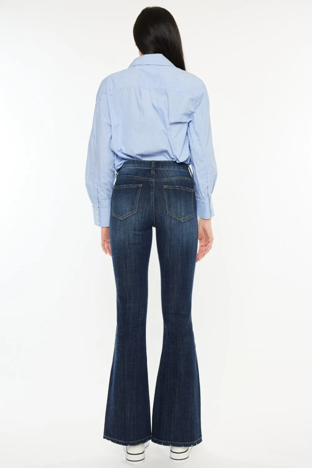 Mid Rise Flare Jeans