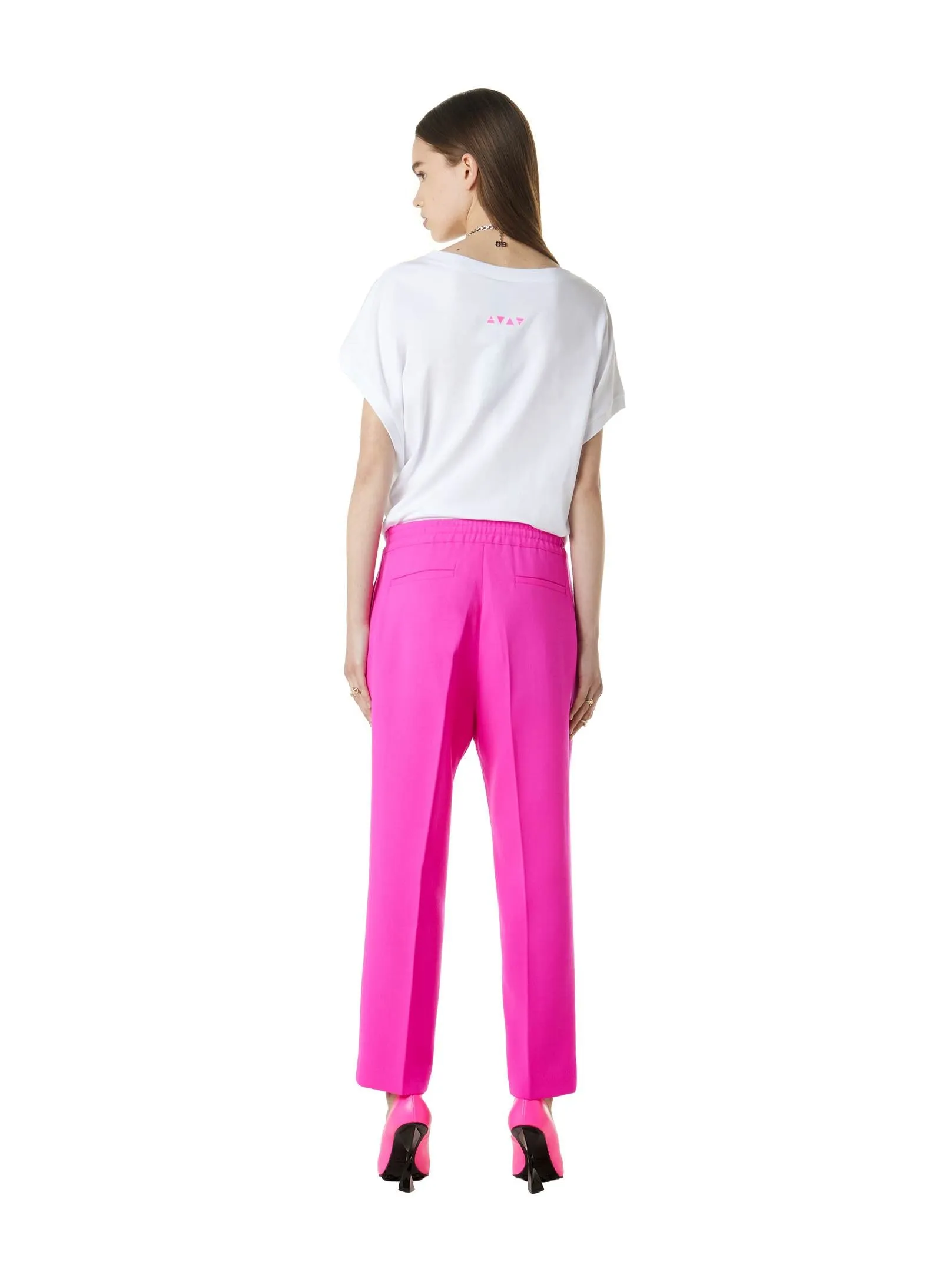 Midi Trousers Fuchsia