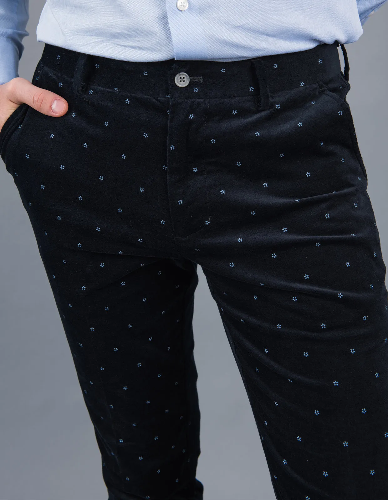 Mini Floral Print - Midnight Blue | Chino