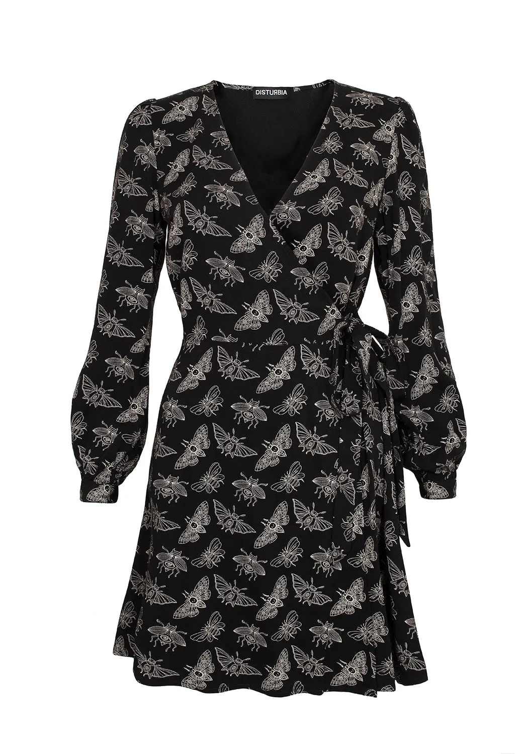 MORTMOTH WRAP MINI DRESS