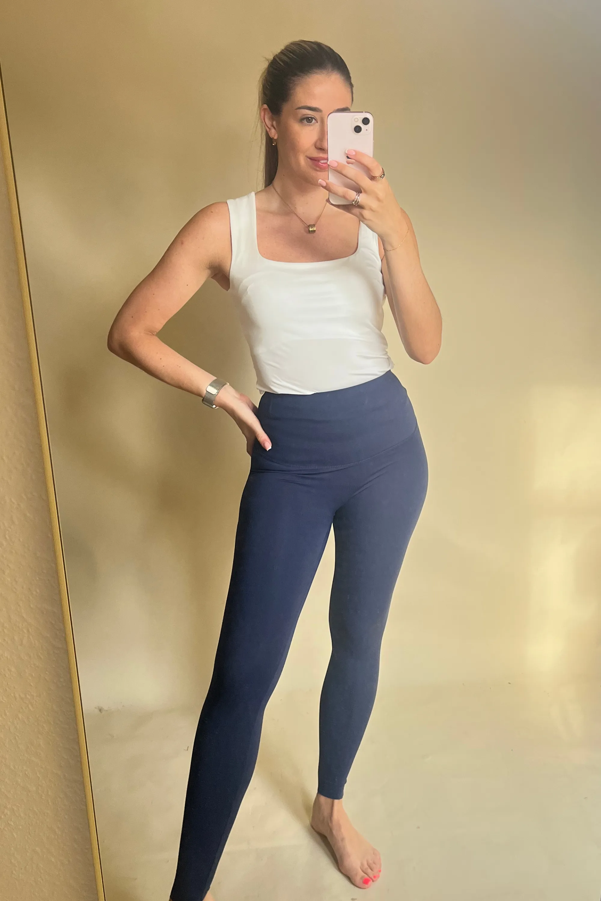 Navy energy leggings