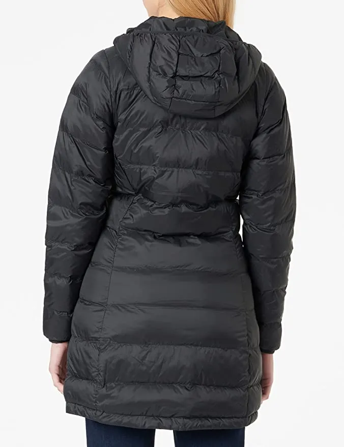 New Amazon Essentials Womens Lightweight Water-Resistant Hooded Puffer Coat, Black, Sz L!