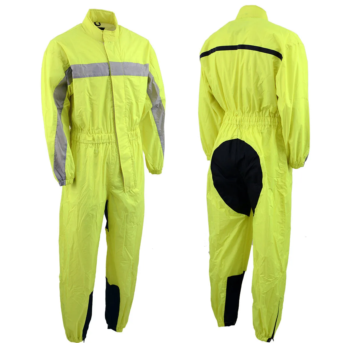 NexGen Men’s XS5004 Yellow Hi-Viz Water Proof Rain Suit with Reflective Panels