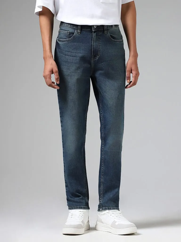 Nuon Blue Relaxed - Fit Mid - Rise Jeans