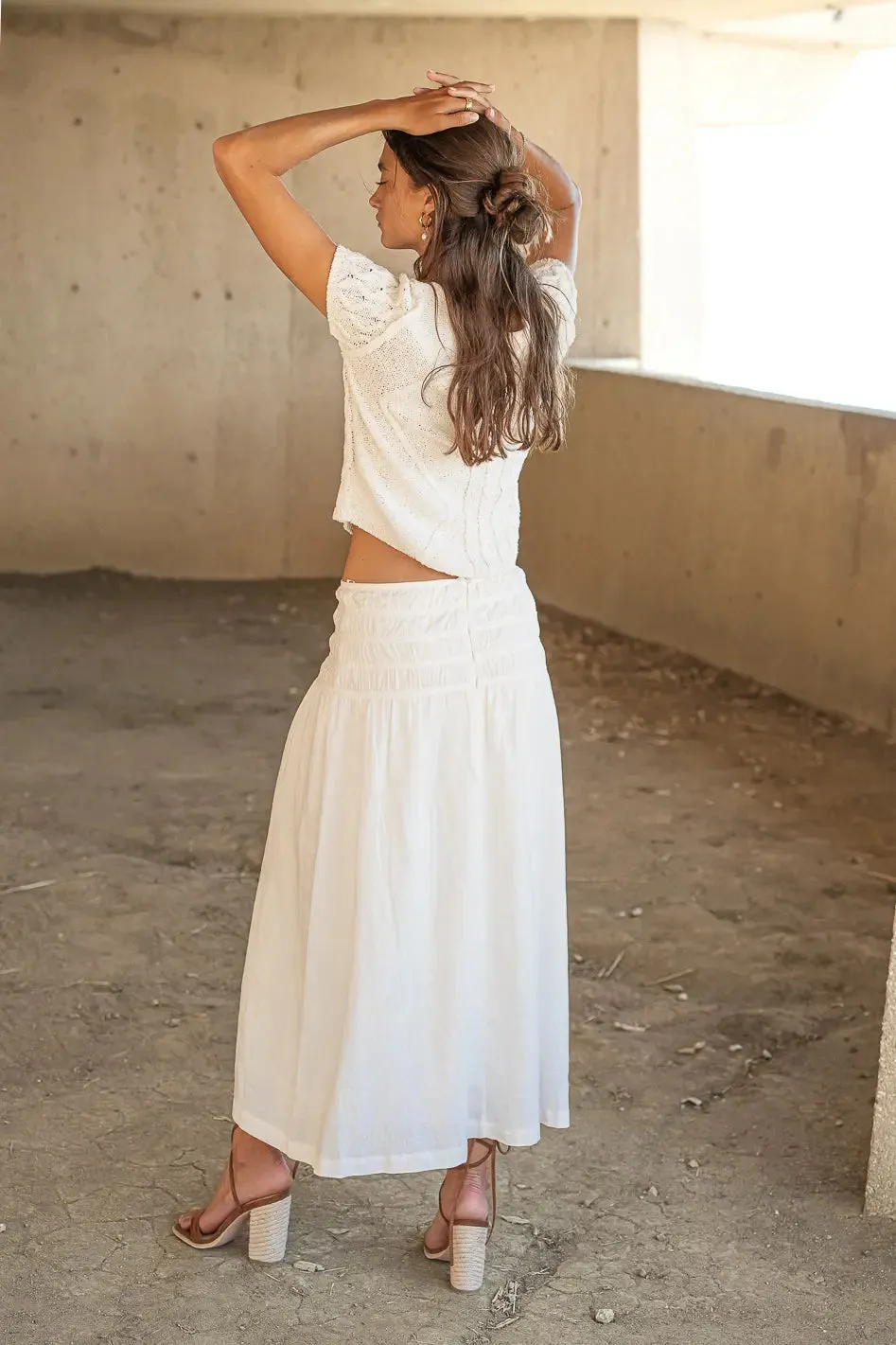 Nyla Skirt in Ivory