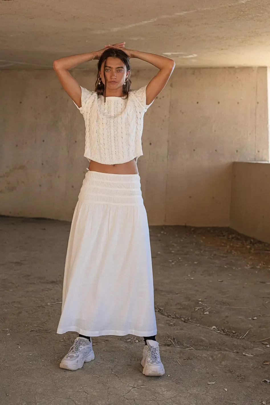 Nyla Skirt in Ivory