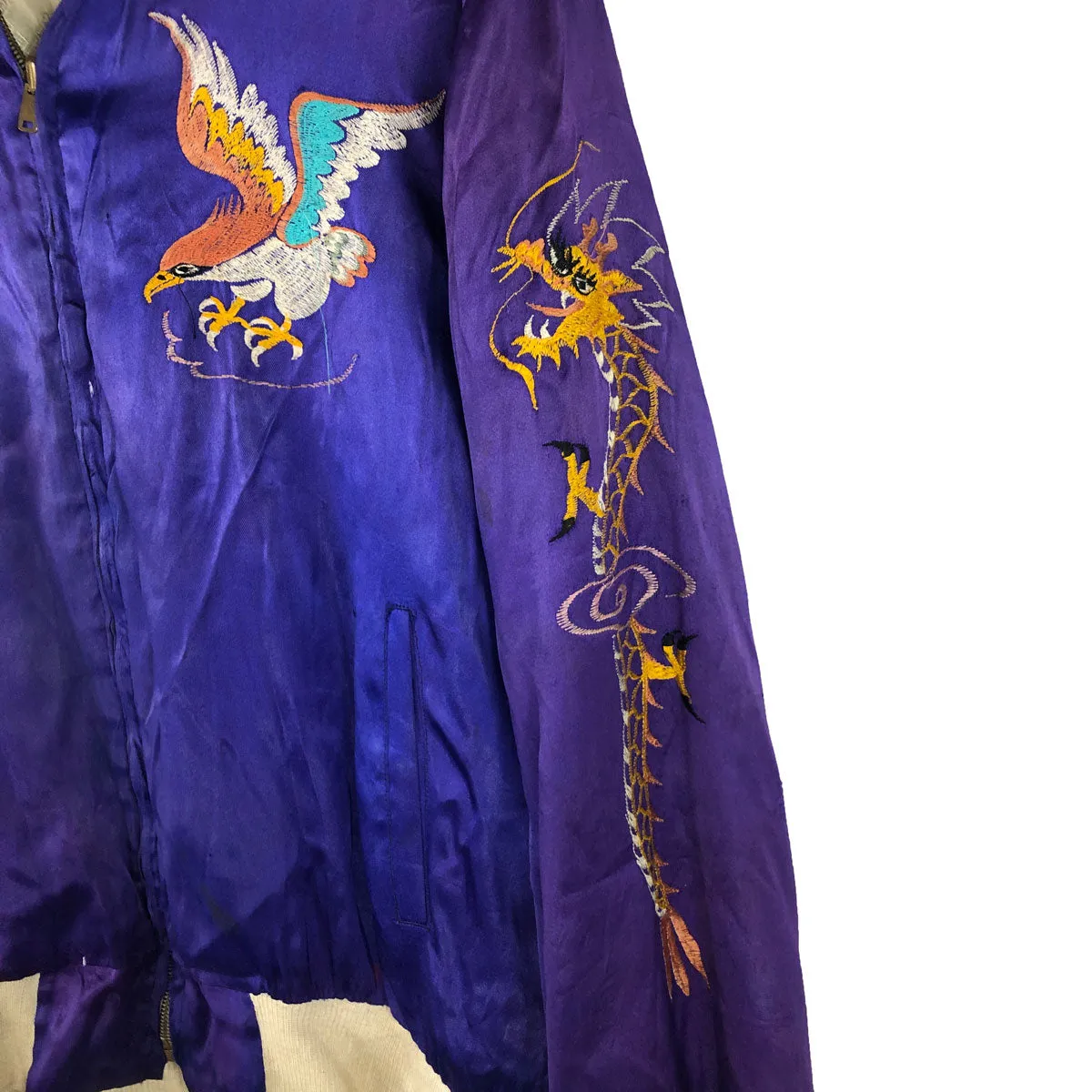 Original Silk Souvenir Jacket Korea C1950