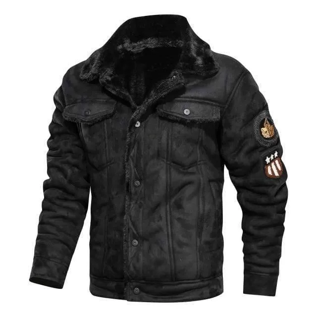 Outdoor Biker Faux Fur Jacket