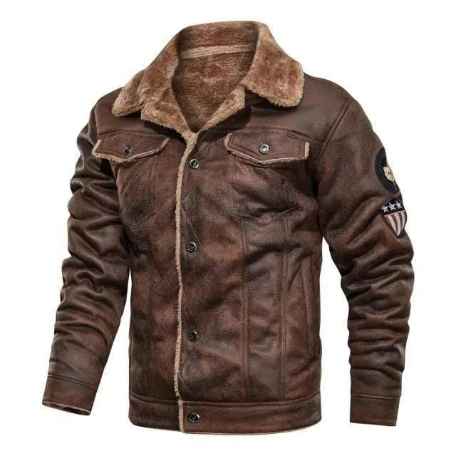 Outdoor Biker Faux Fur Jacket