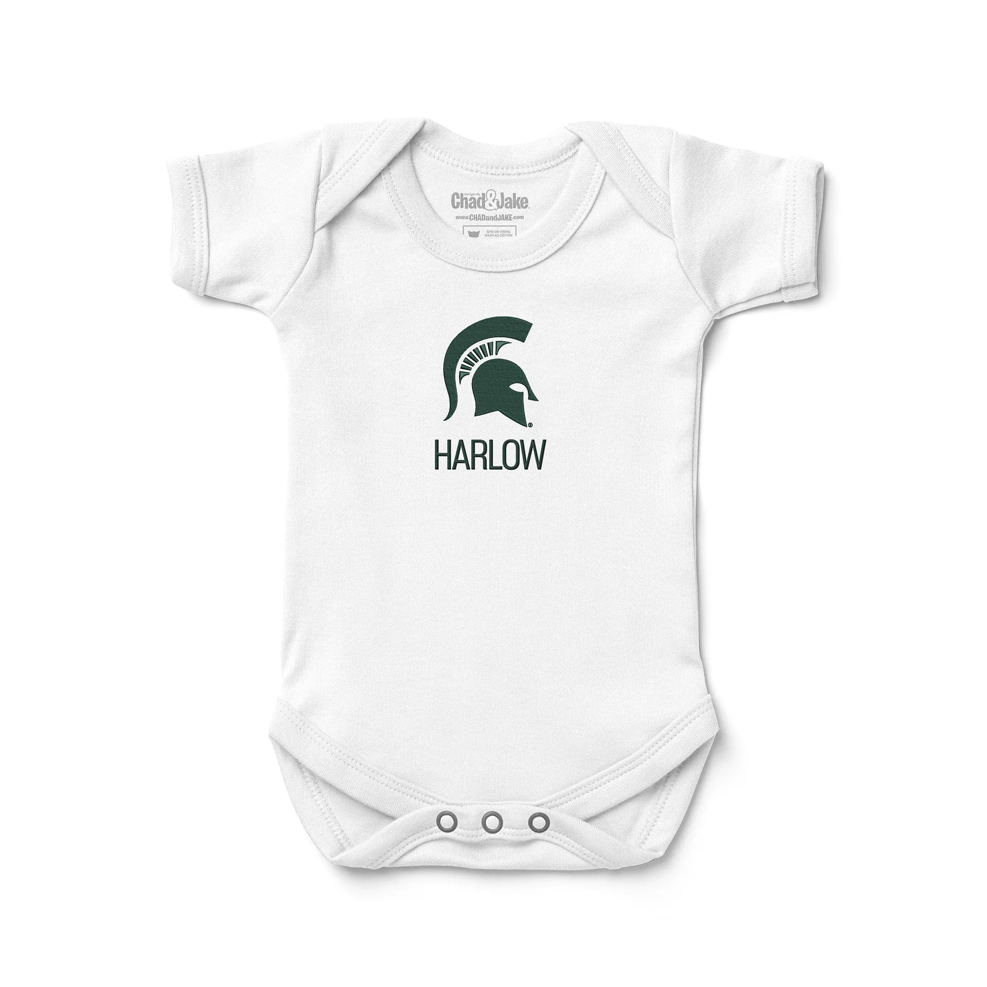 Personalized Michigan State Spartans Bodysuit