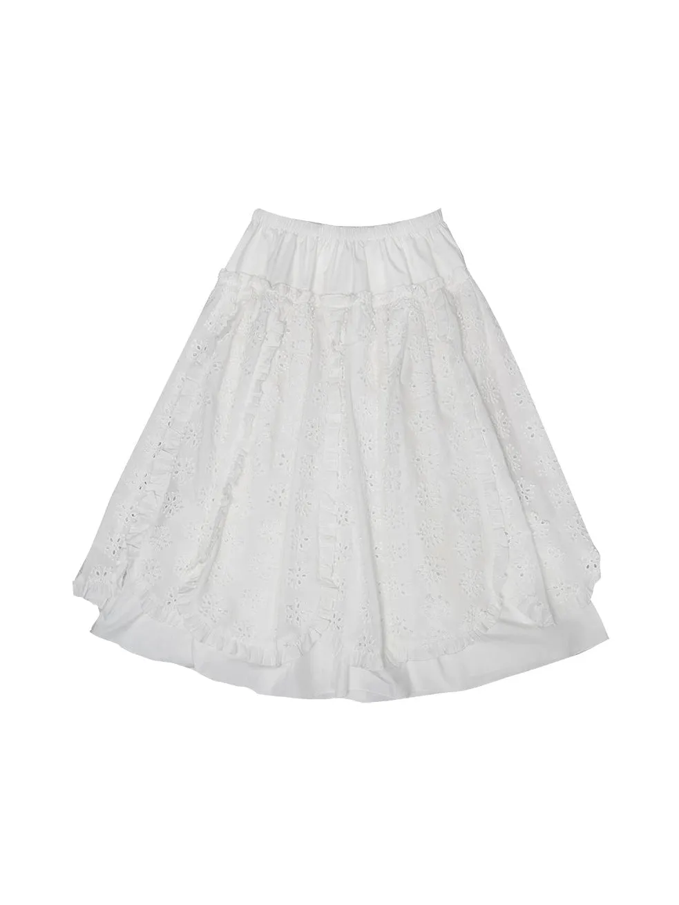 Petal Shape Three-dimensional Jacquard Skirt