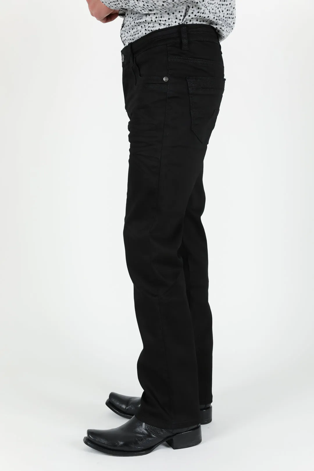 Platini Men's Slade Relaxed Fit Stretch Pants (FSJ3405 - Black)