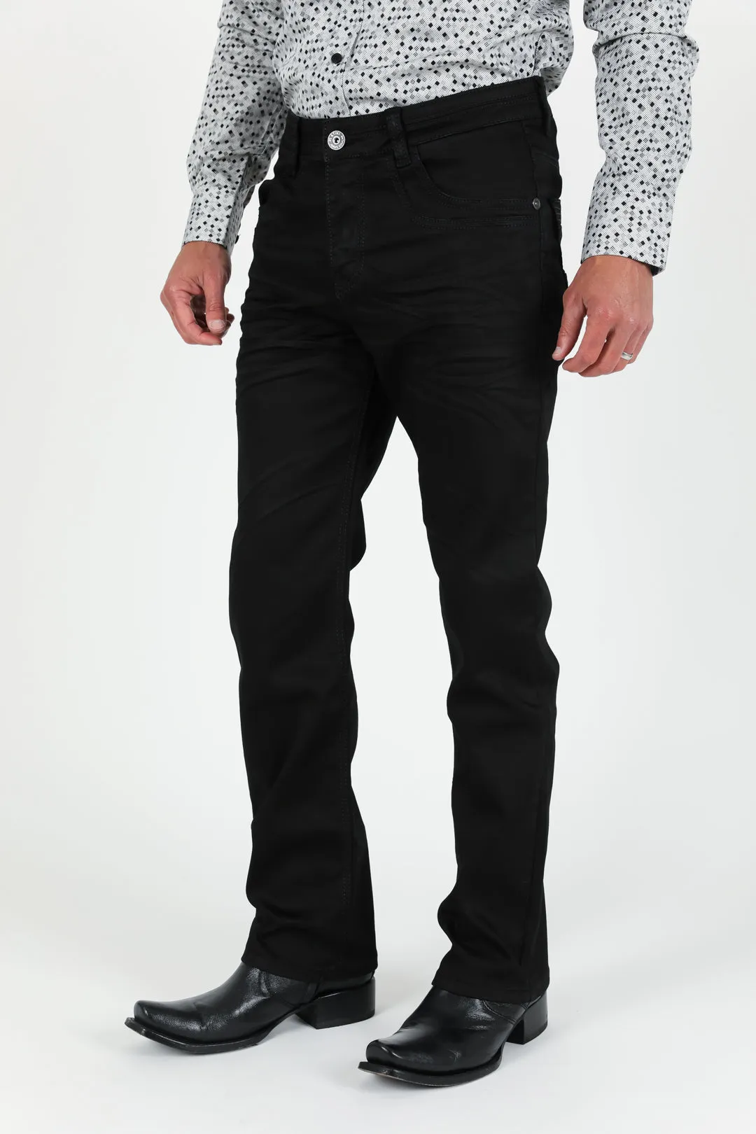 Platini Men's Slade Relaxed Fit Stretch Pants (FSJ3405 - Black)