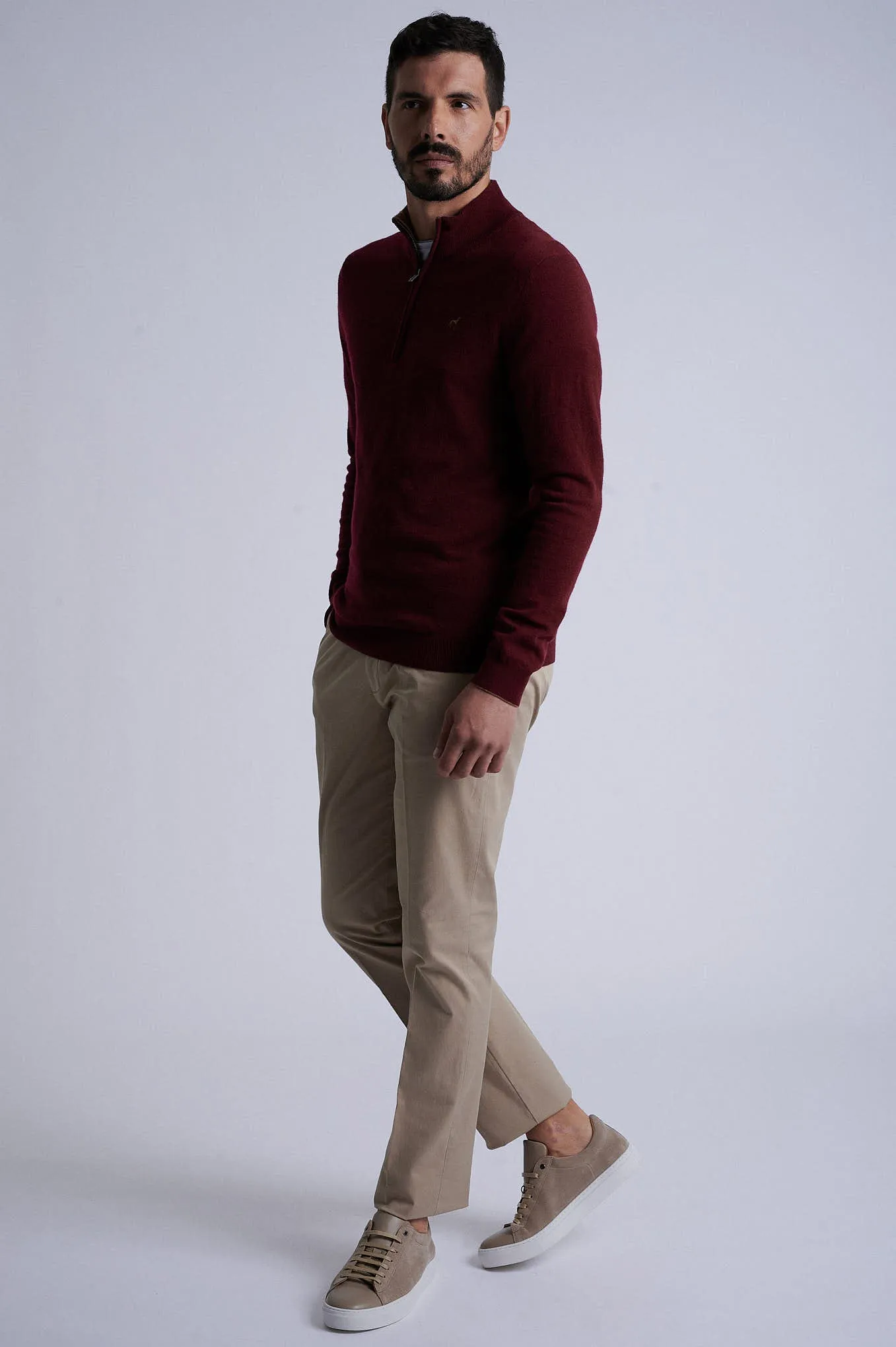 Regular fit chino in Cotton Elastane