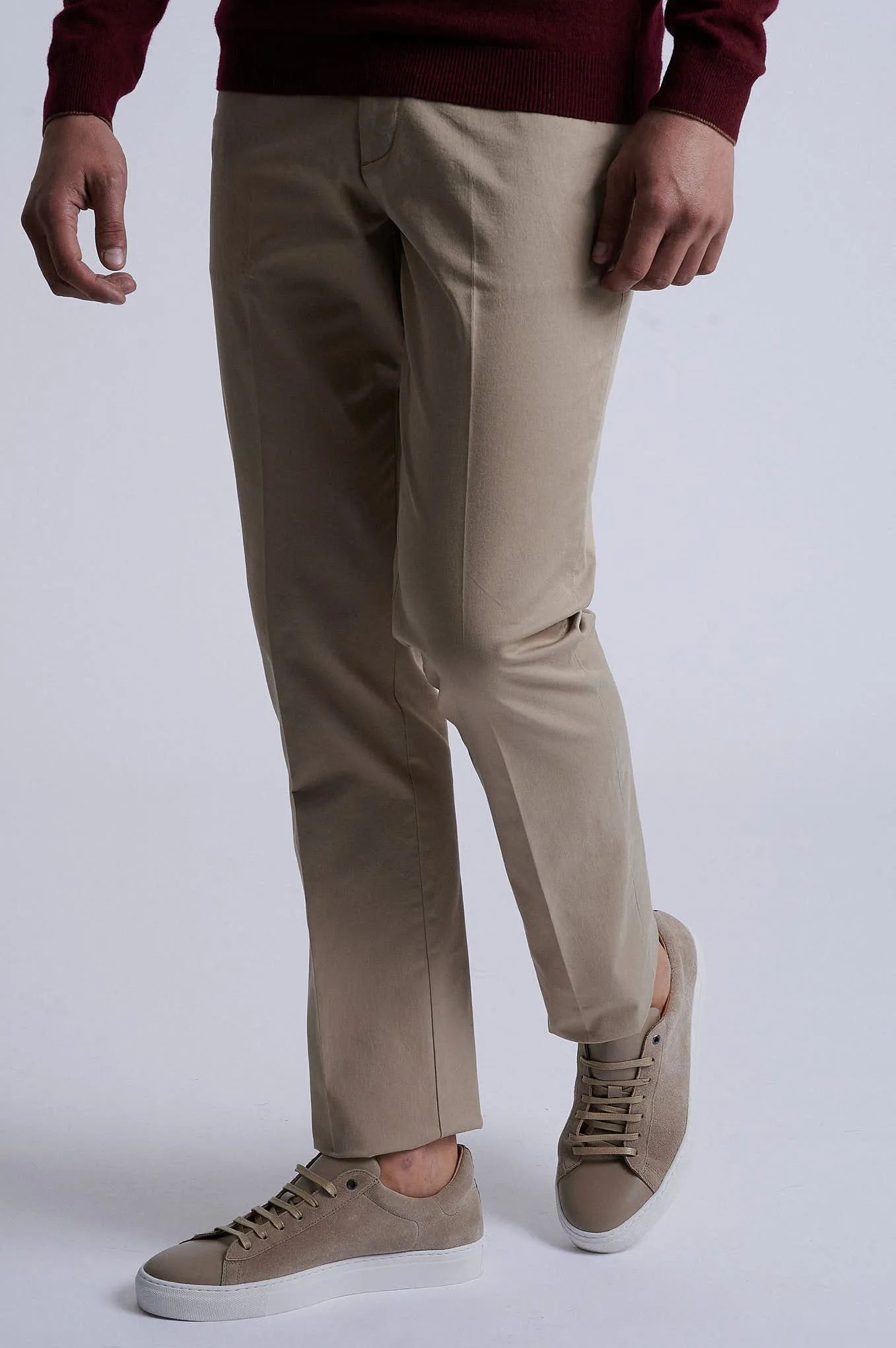 Regular fit chino in Cotton Elastane