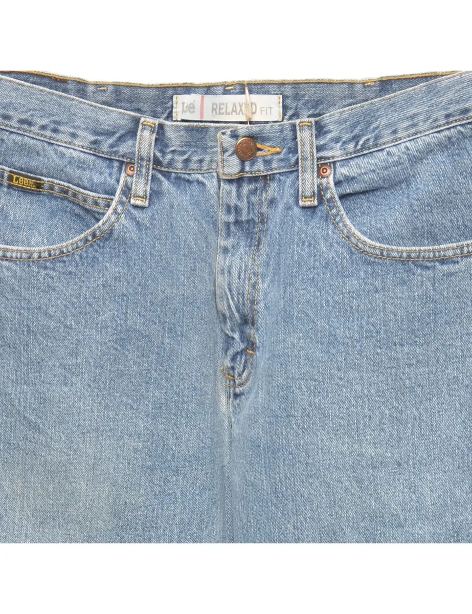 Relaxed Fit Light Wash Lee Jeans - W32 L29