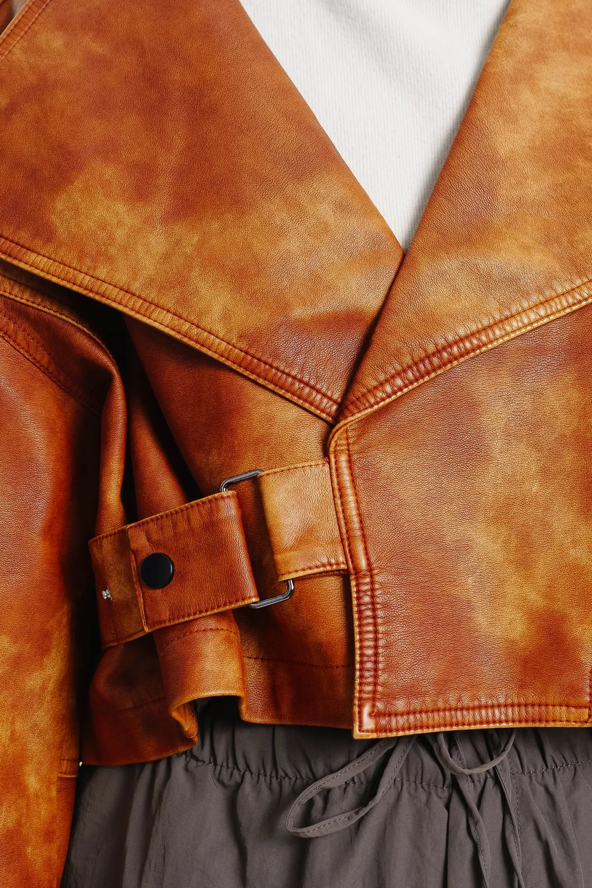 Rustic Wash Biker Jacket