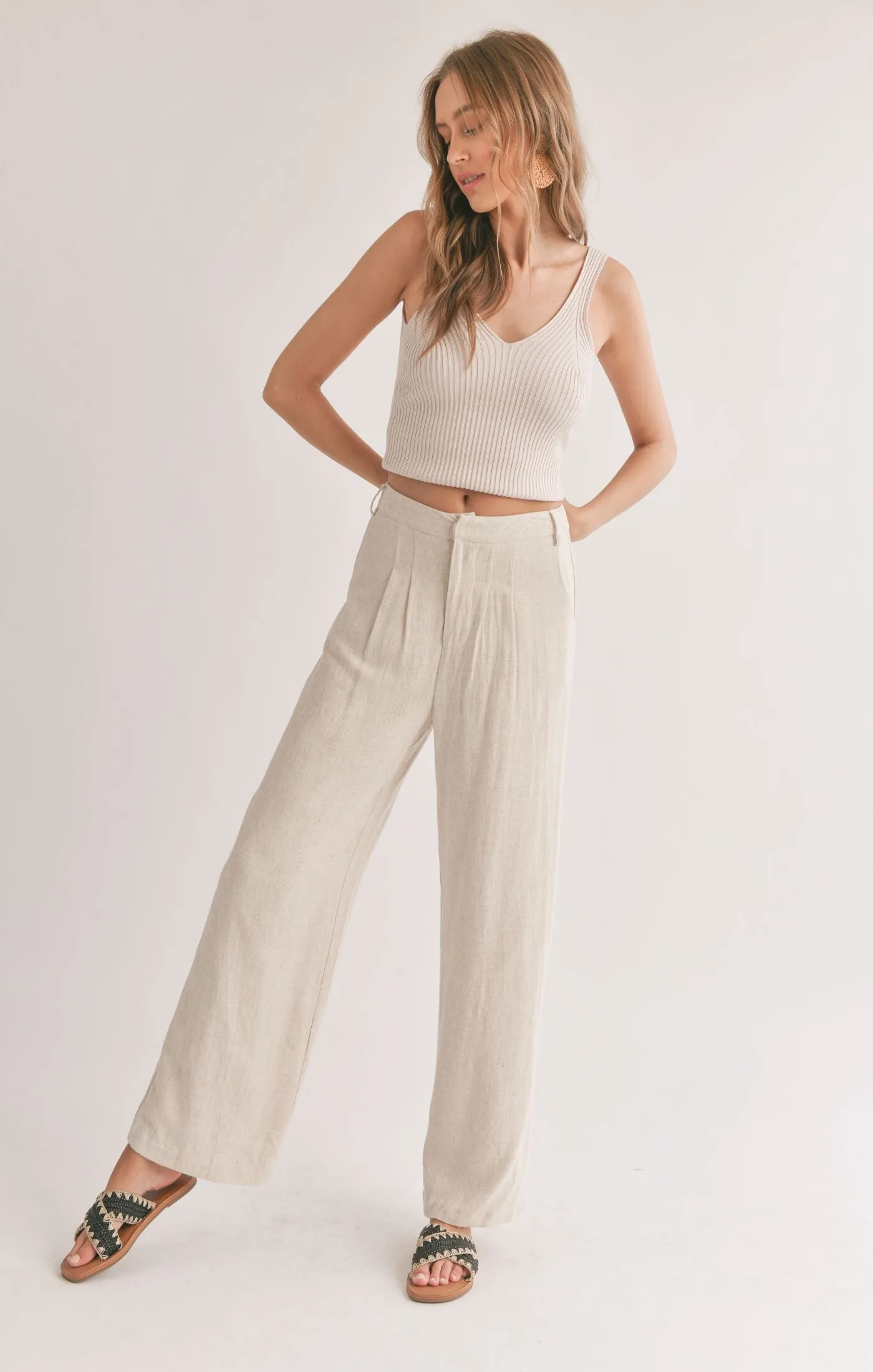 Sadie And Sage La Luna Pleated Trousers