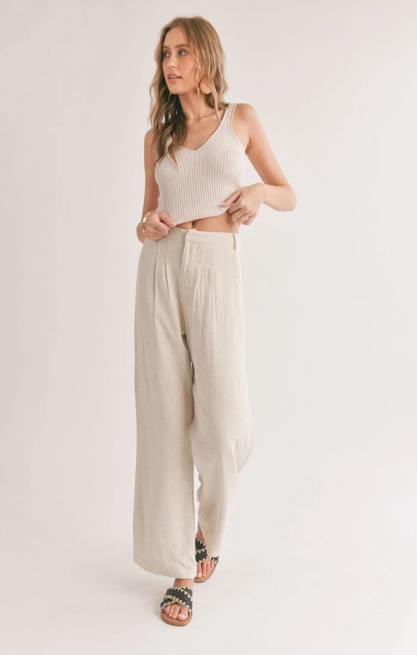 Sadie And Sage La Luna Pleated Trousers