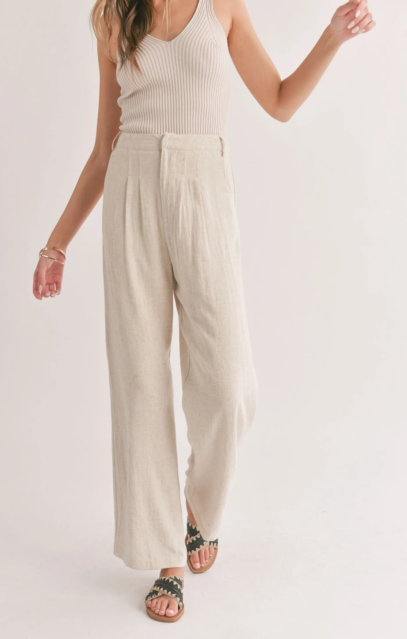 Sadie And Sage La Luna Pleated Trousers