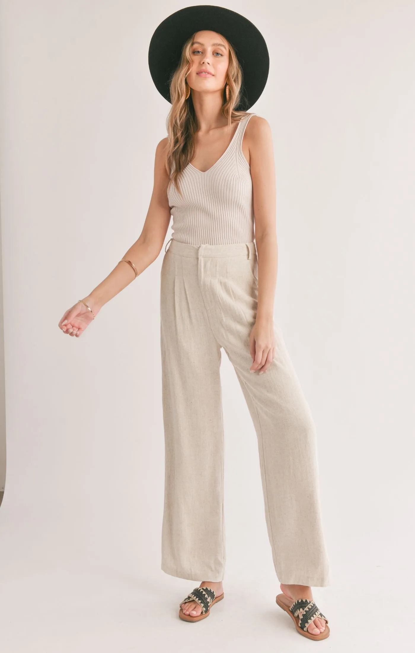 Sadie And Sage La Luna Pleated Trousers