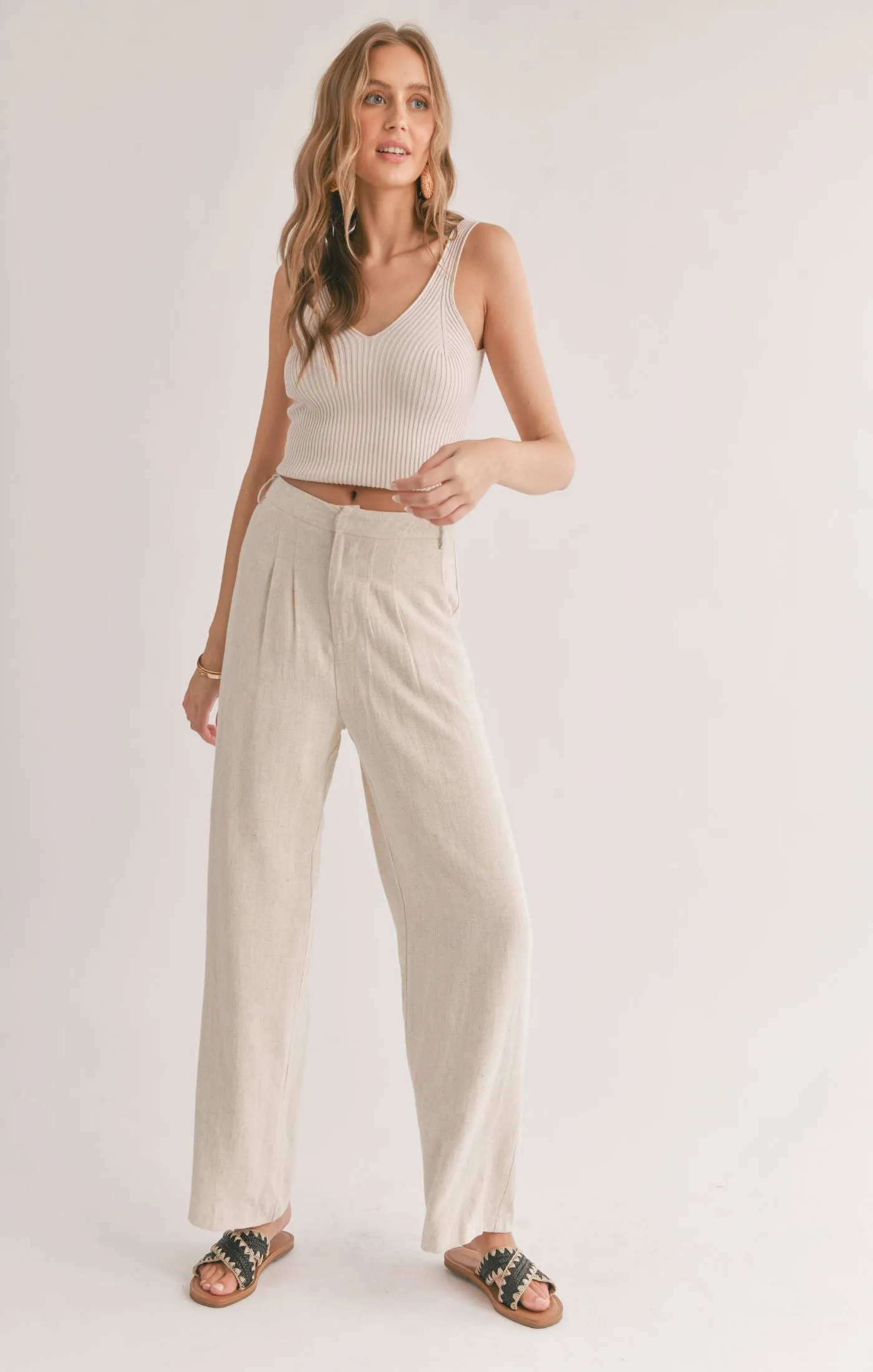 Sadie And Sage La Luna Pleated Trousers