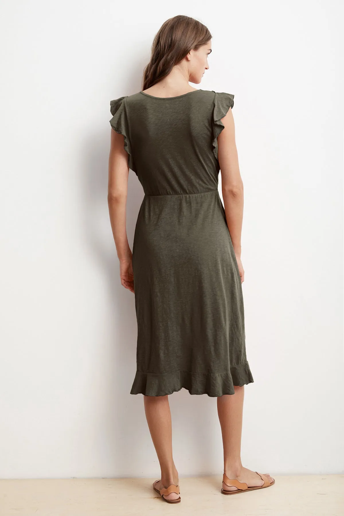 SEDONA COTTON SLUB WRAP DRESS