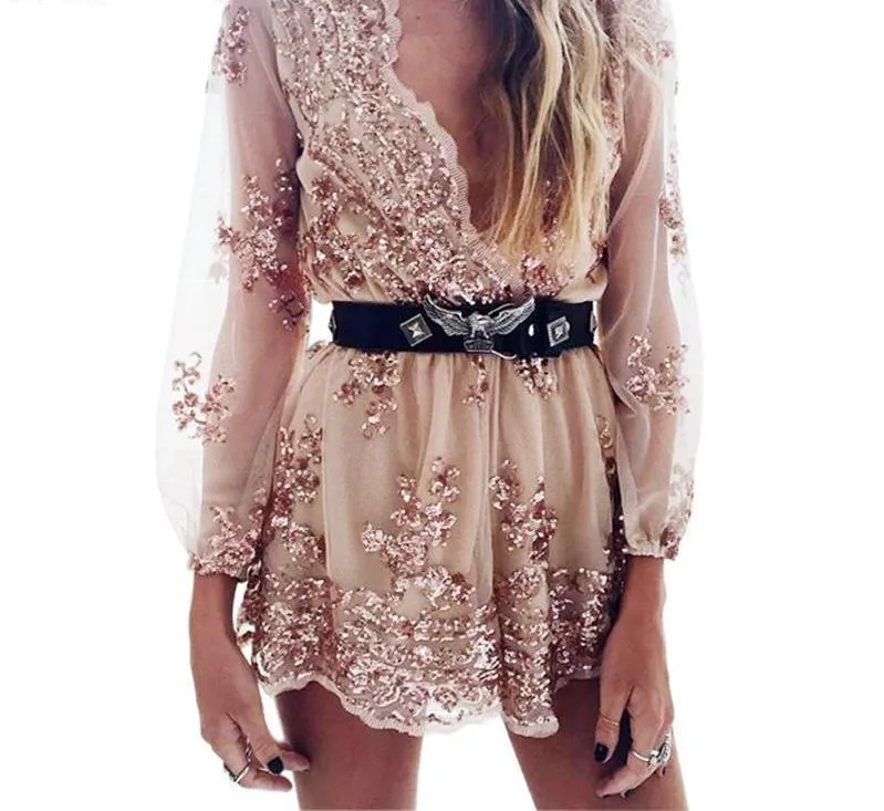 Sequin Mesh Summer Dress