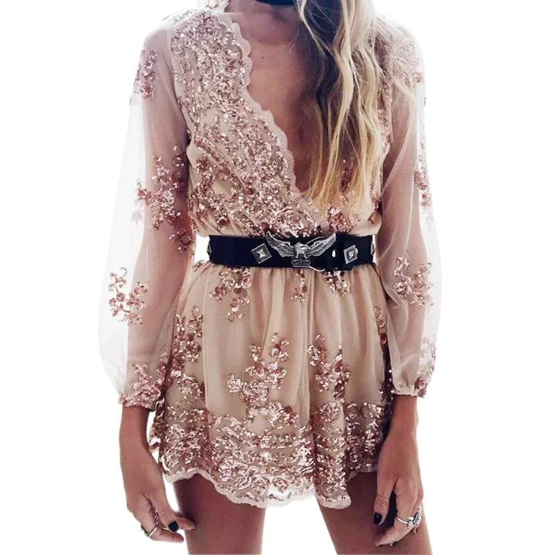 Sequin Mesh Summer Dress