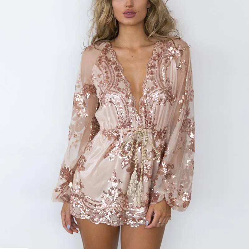 Sequin Mesh Summer Dress