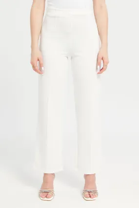 Single Pleat Wide Leg Trouser