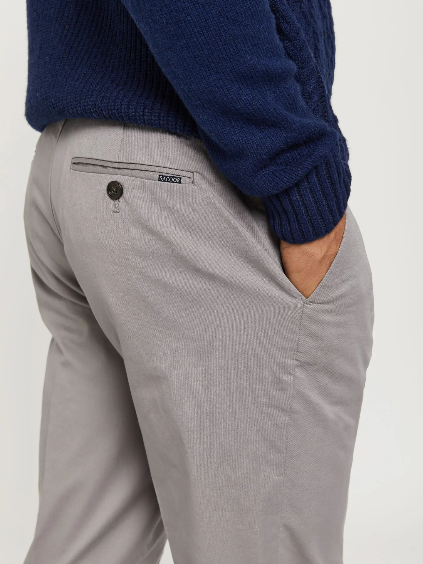 Slim fit basic chino trousers