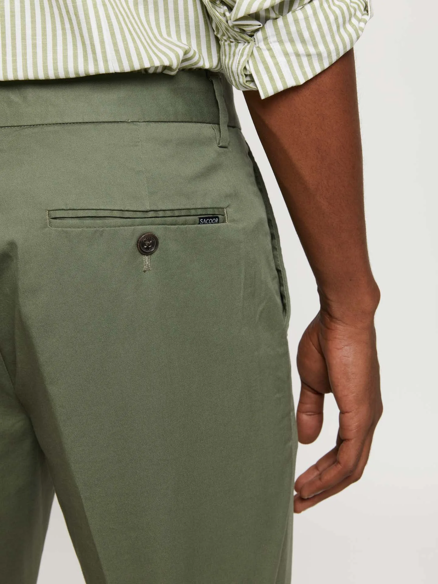 Slim fit basic chino trousers