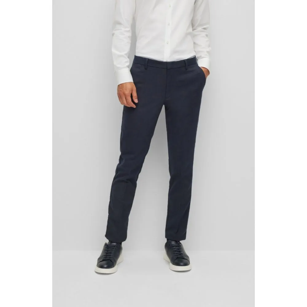 Slim-fit chinos in moulin stretch twill