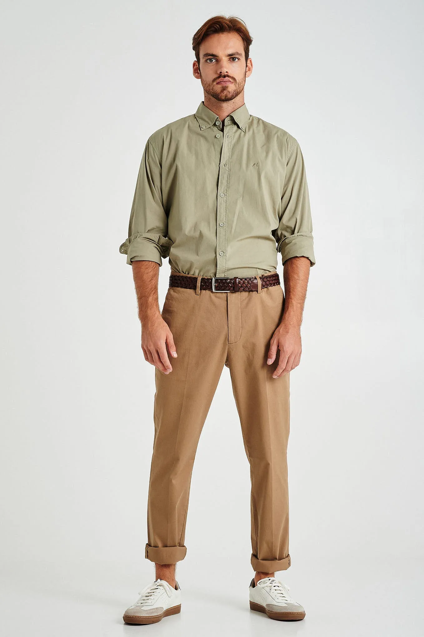 Slim fit comfort stretch basic chino